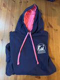 Oxford navy, candyfloss pink