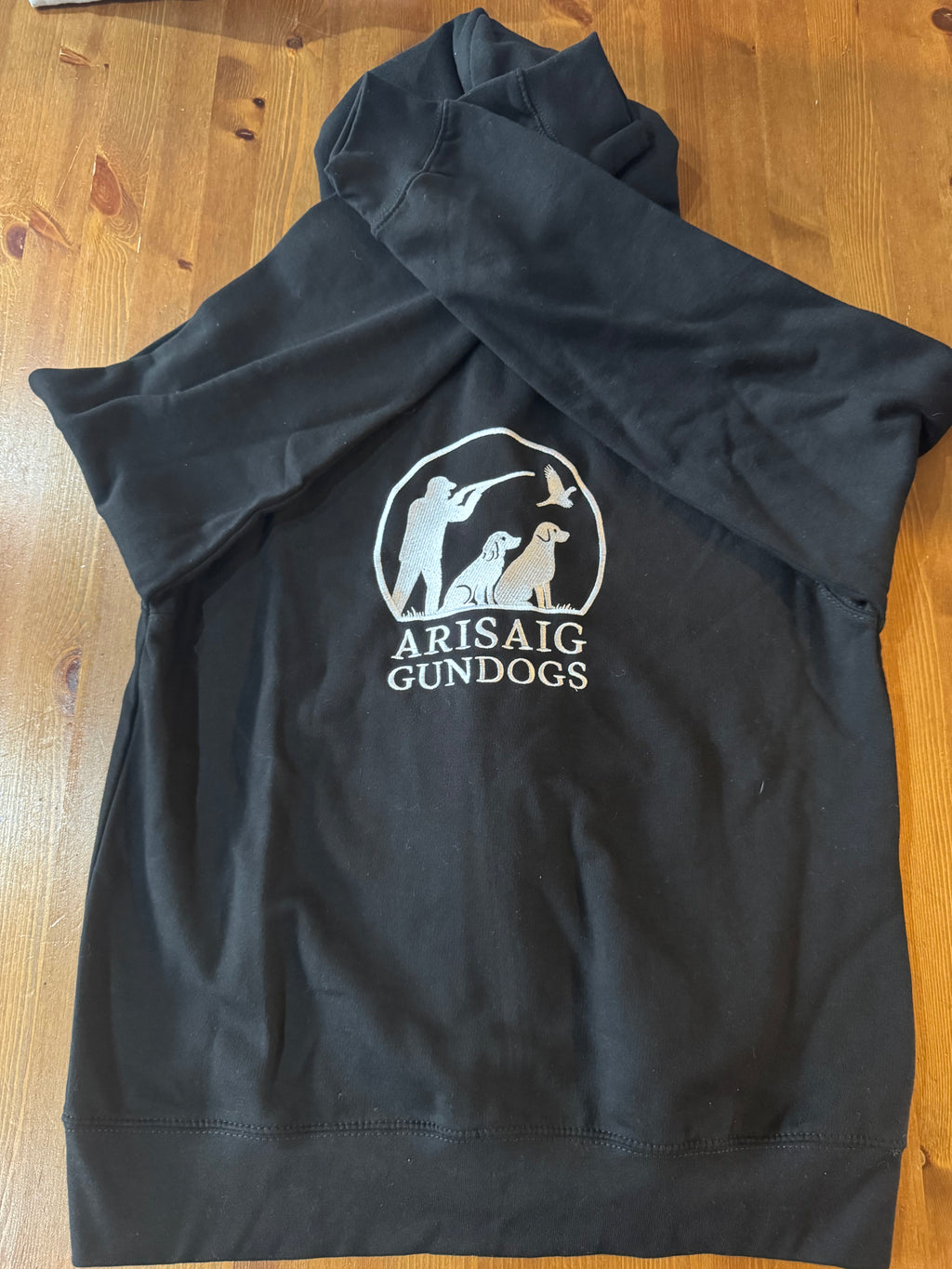 Deep Black full zip womens hoodie