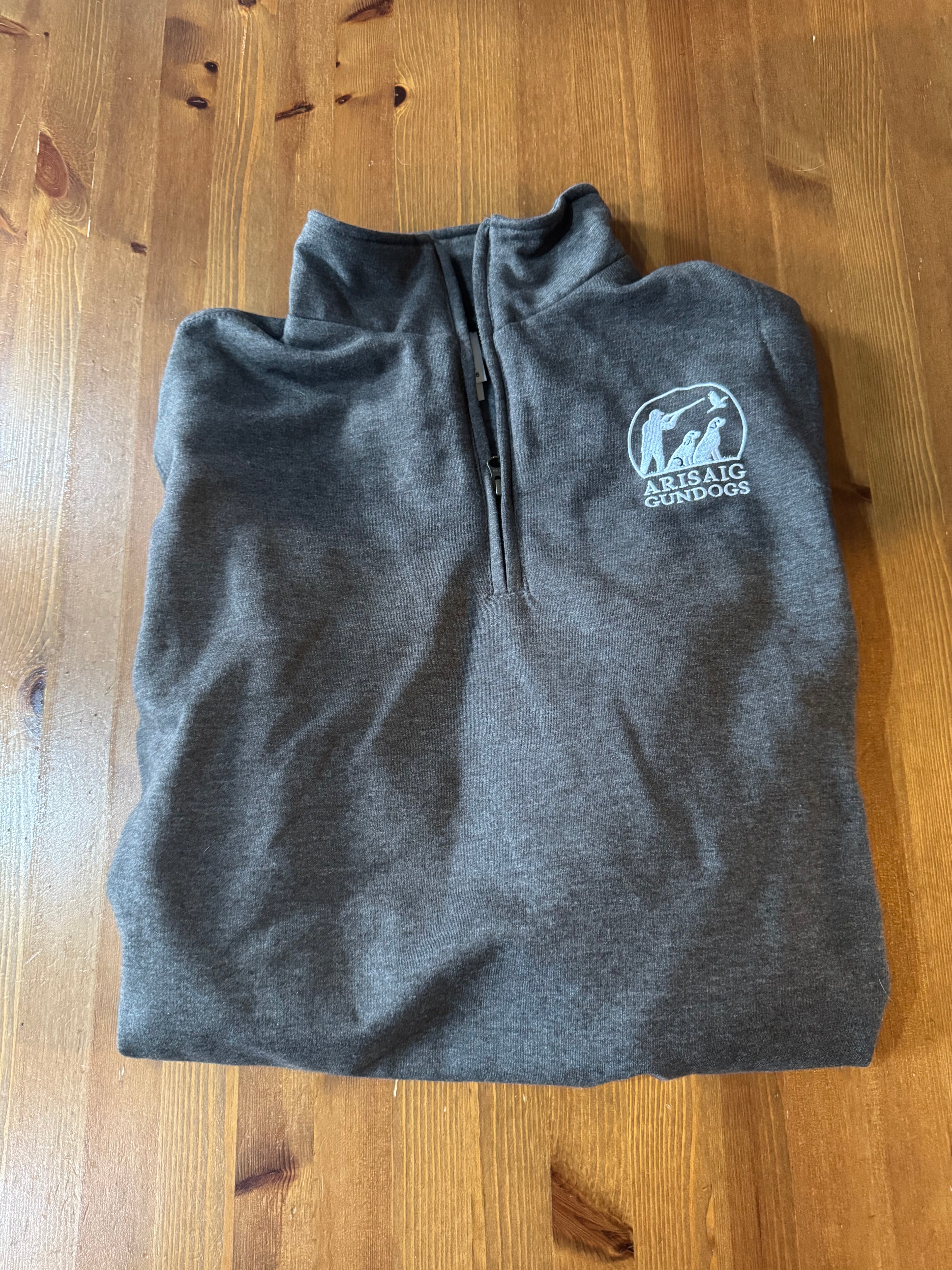 Charcoal grey quarter zip