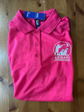 Hot pink womens polo shirt
