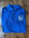 Royal blue polo shirt