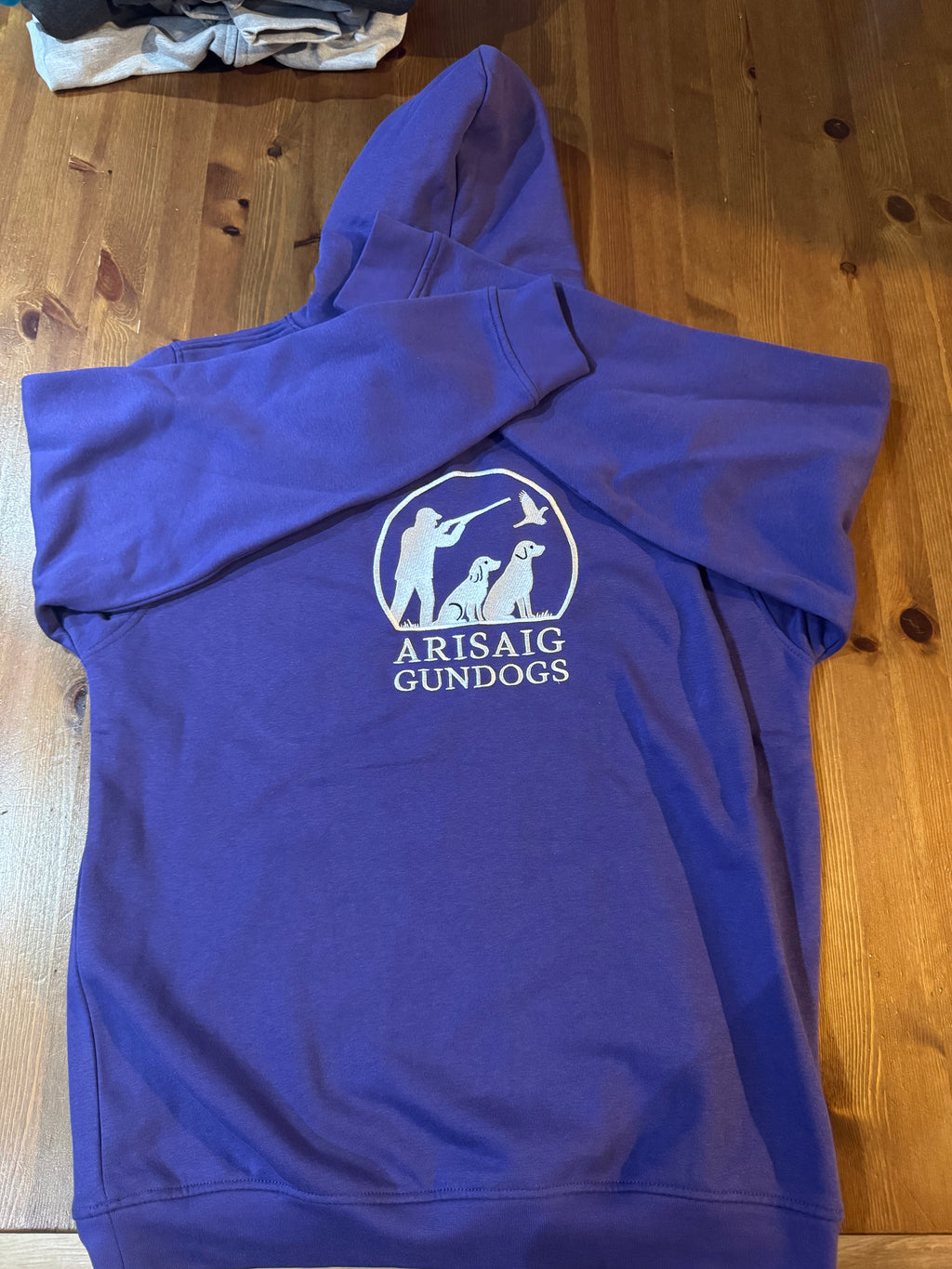 Purple and yellow hoodie