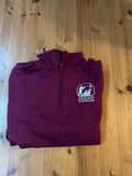 Burgundy quarter zip