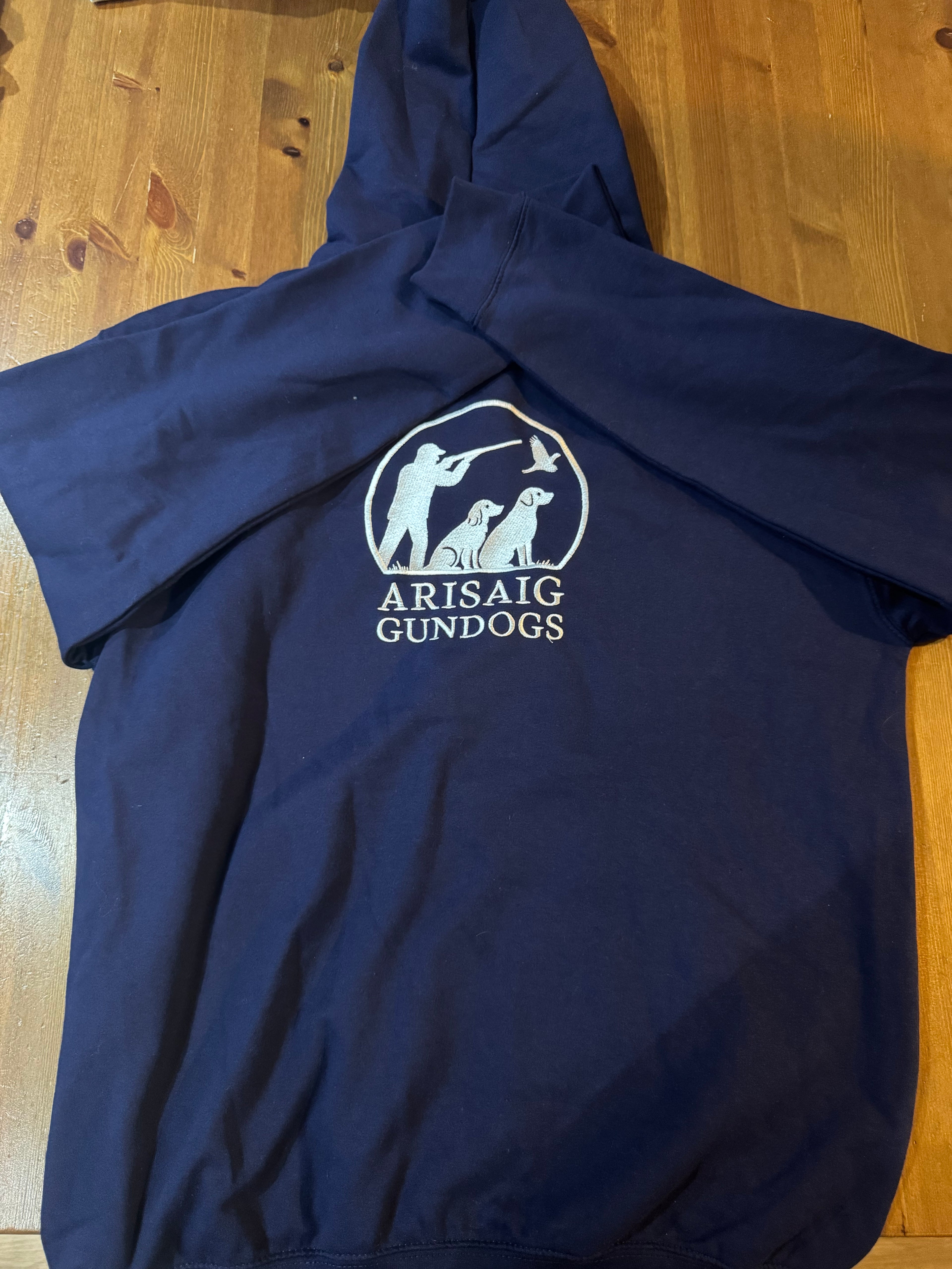 Navy and light blue hoodie