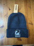 Navy blue wide band hat