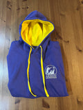 Purple and yellow hoodie